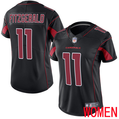 Arizona Cardinals Limited Black Women Larry Fitzgerald Jersey NFL Football 11 Rush Vapor Untouchable